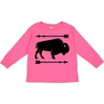 thumbnail image 3 of Inktastic Buffalo Cute Animal Western Boys or Girls Long Sleeve Toddler T-Shirt, 3 of 5