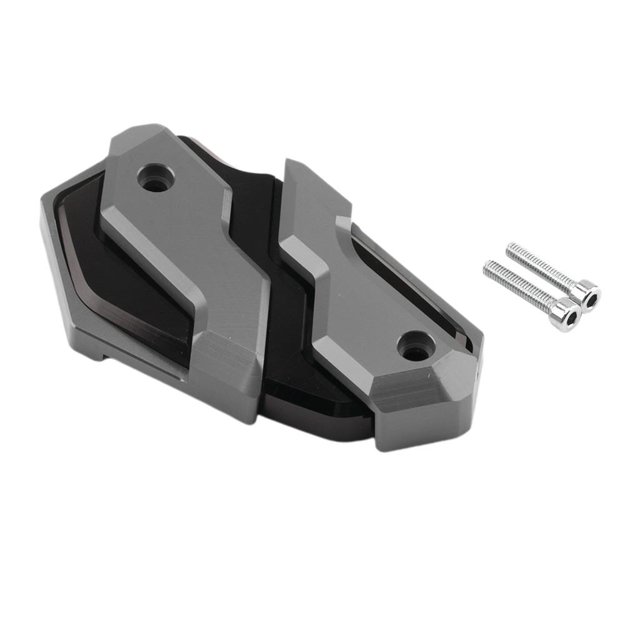 Depósito de líquido de frenos CNC para ER-6n 650 gris Zulema Tapa del depósito de fluidos de frenos