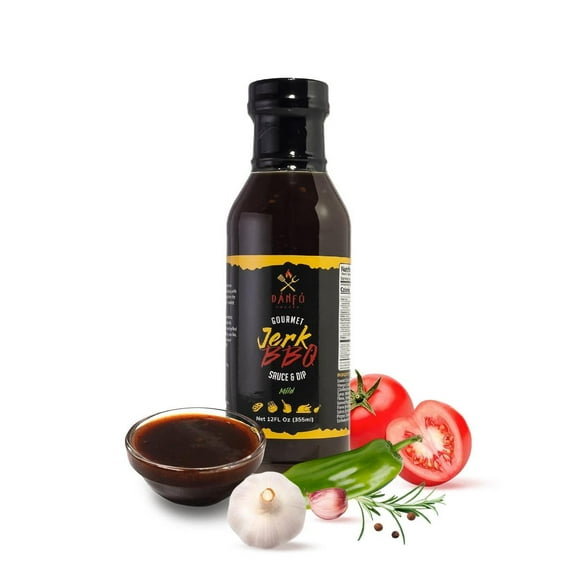 DANFO Jerk BBQ Sauce & Dip, Mild, 12 fl oz