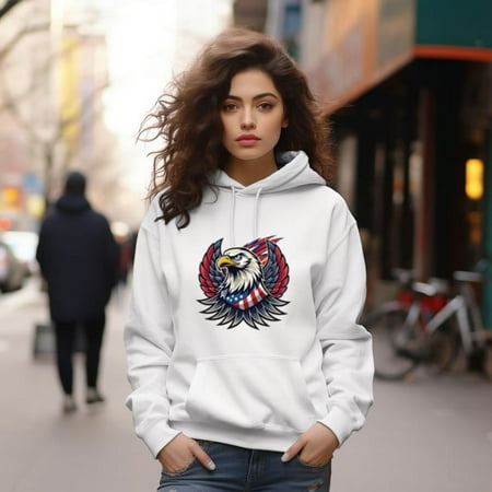 American Eagle Hoodie for Proud Patriotic Americans  for men & women  up to size 5XL