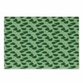 thumbnail image 1 of Leaves Cutting Board, Foliage Pattern Doodle Style Illustration Composition of Nature, Decorative Tempered Glass Cutting and Serving Board, Small Size, Pale Green Fern Green, by Ambesonne, 1 of 1