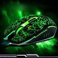 thumbnail image 3 of Methold 4000DPI 6 botones LED Gaming Mouse USB con cable óptico Gamer Mouse portátil Universal Home Office Ratones para PC Computadora portátil Juegos de teclado y mouse para computadora, 3 of 8