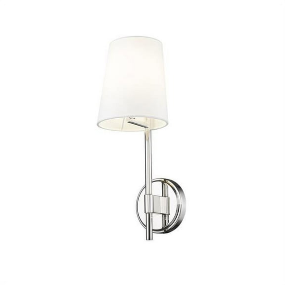 Z Lite 816-1S-PN 6 in. Winward 1 Light Wall Sconce Wall Light, Polished Nickel