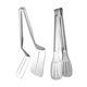 thumbnail image 3 of Stainless Steel Pancake Turner Spatula with Double Grip - 2 Pack Multifunctional Kitchen Utensil for Flipping, Grilling, and Serving, 3 of 4