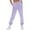 Purple, variant on CLOISE Sweatpants Women Baggy Fleece Lined Joggers Cozy Pull on Low Rise Elastic Bottom Trousers Coffee Athletic Elastic Waist Drawstring Solid Sweatpants with Pockets Trendy Winter Trousers