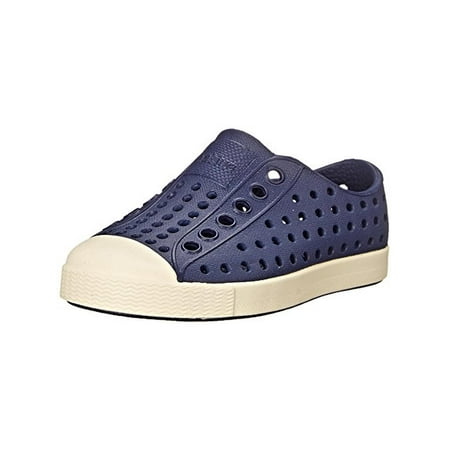 Native CHILDREN 6 Shoes Jefferson Water Friendly Slip-On Vegan Sneaker in Regatta Blue/Shell White Size 6 M