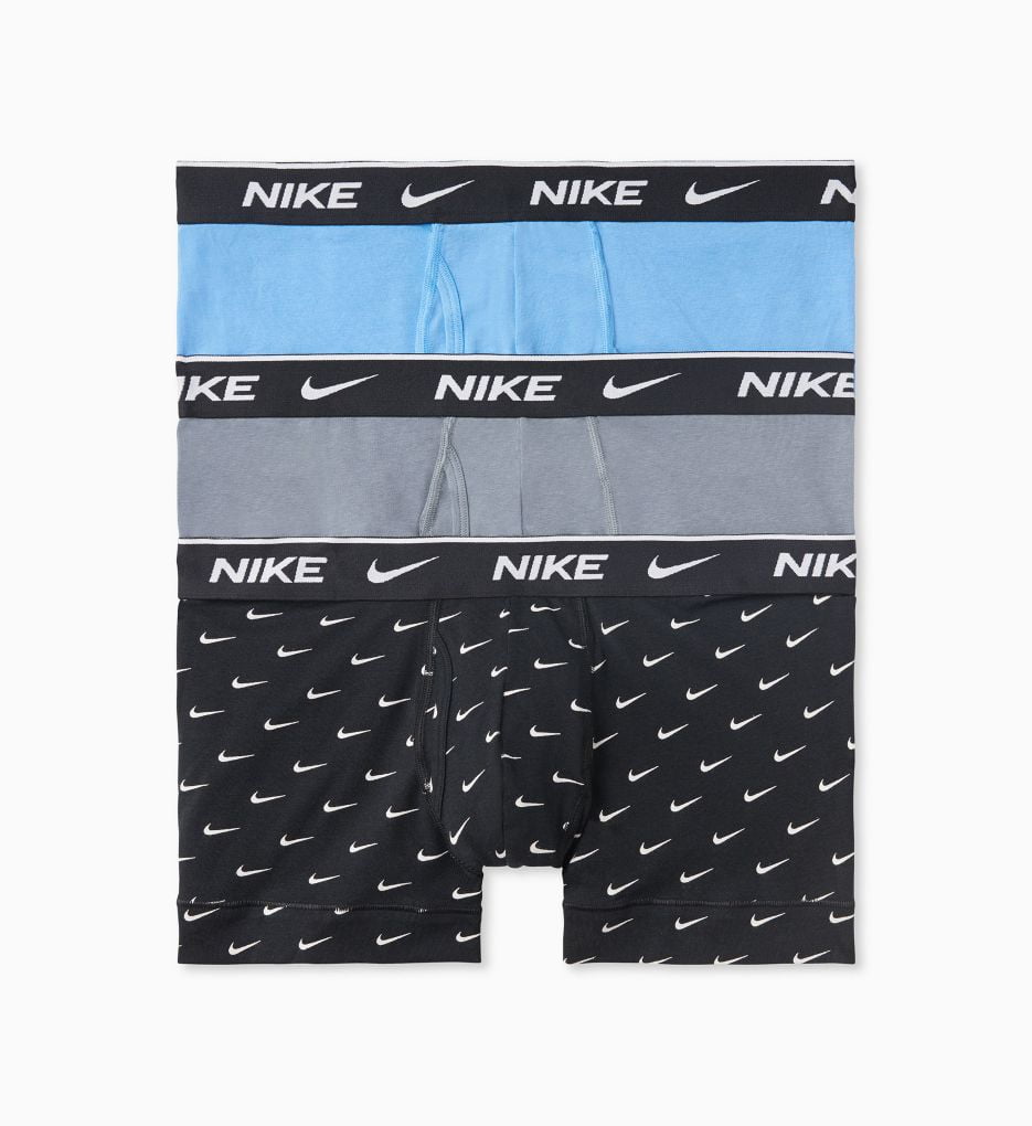 Nike Men's Nike KE1108 Everyday Stretch Boxer Trunks w/ Fly 3 Pack