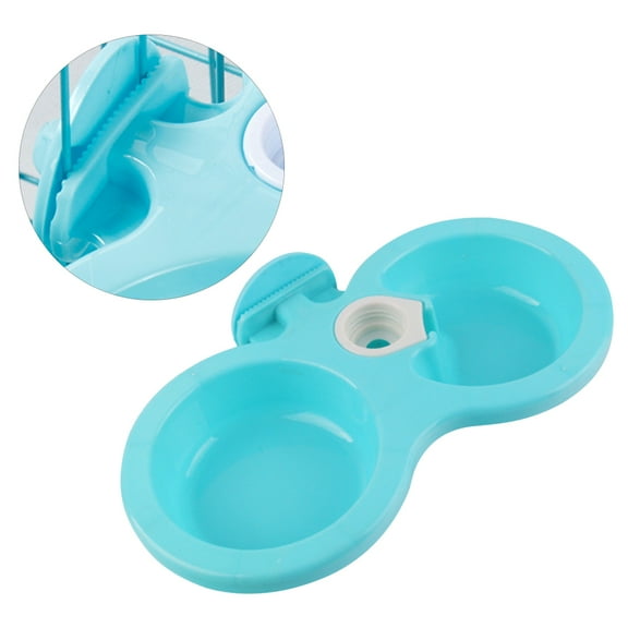 PBPBOX Dog Water Dish Pet Hanging Feeder Blue 1Pack