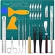 thumbnail image 1 of Kit De Herramientas De Deshierbe De Vinilo, Herramientas De Modelado, 25 Uds., Herramientas De Tallado De Vinilo Para Trabajo De Arte Diy, Corte De Álbumes De Recortes Moyic HA035559-00, 1 of 6