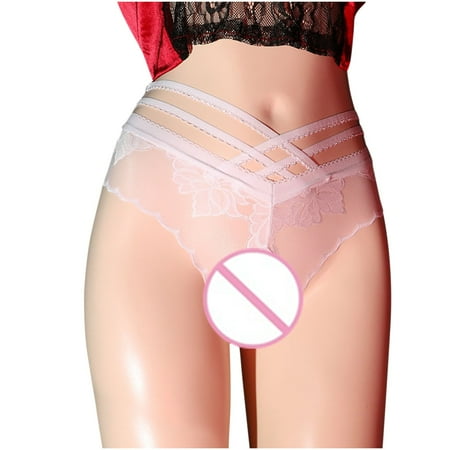 Bigersell Womens Underwear Clearance Womens Briefs Underwear Bikini Panty Style P-115 Spandex Shaping Panties High Waisted Thong Briefs High Waist Women s Bikini Panties White L