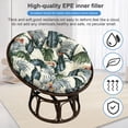 thumbnail image 2 of JIAN YA NA Indoor Outdoor Papasan Cushion, 47-inch Hanging Egg Chair Cushion Replacement (Without Chair), Hawaiian, 2 of 12