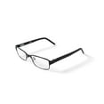 thumbnail image 2 of Contour Men's FM11018 Rectangular Prescription Eyeglasses with Case, Satin Black, 2 of 6