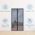 thumbnail image 4 of Fiberglass Magnetic Screen Door - Heavy Duty Mesh with Full Frame Hook and Loop Powerful Magnets That Closure Automatically, Door Screen Mesh Net, 4 of 5