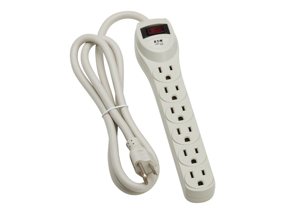 Tripp Lite Waber Industrial Power Strip 6 Outlets 5-15R 4' Cord 15 Amp NEMA 5-15P - 6 x NEMA 5-15R - 4 ft Cord - 15 A Current - 120 V AC Voltage - Gray