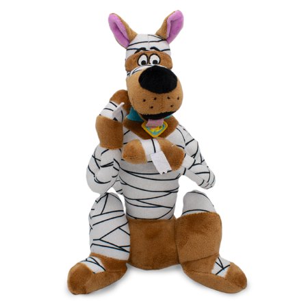 Dog Toy, Plush Squeaker Mummy Wrap Halloween Scooby Doo Sitting Pose