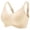 Beige-Bras for Women, variant on FNFYFH Wireless Jelly Bras for Women V Mesh No Underwire Seamless Bralettes Push Up Full Coverage Everyday Bra