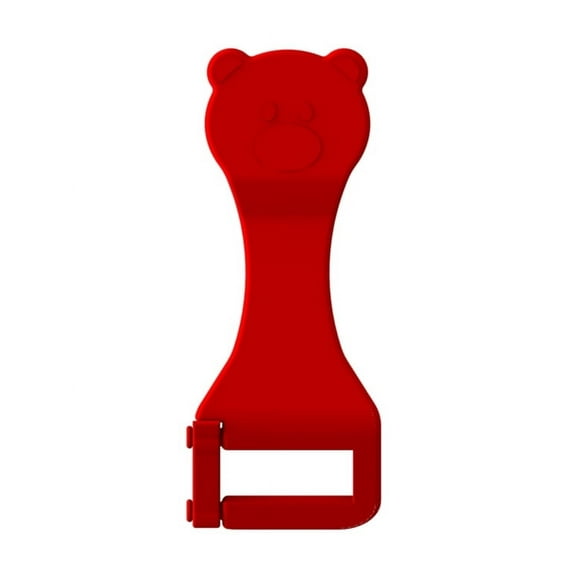 Bear Buddy Unbuckle Assistant Easy Buckle Release Aid for Children and Parents to Unbuckle - Made in USA (Red)