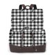 thumbnail image 1 of Balery Black Tartan Plaid Mochila de Cuero para Mujeres, Gran Capacidad, Bolsa de Viaje Multifuncional, Mochila de Cuero y Bolsa de Hombro para Mujeres, 1 of 4