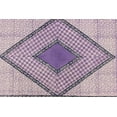 thumbnail image 4 of Casavani Handmade Block Printed Cotton Dhurrie Purple Kitchen Area Rug 3x5 feet, 4 of 5