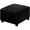 Black, variant on Stretch Square Ottoman Cover,Ottoman Cover Square,Velvet Ottoman Cover,Slipcover For Ottoman,Large Square Ottoman Cover,Knitted Jacquard Washable Slipcover With Elastic Bottom(69-81cm)