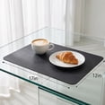 thumbnail image 7 of Unique Bargains 6 Pack Faux Leather Placemats for Kitchen Dining Table Decor Black 17"x12", 7 of 7
