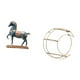 thumbnail image 5 of Figura de caballo,Figura de caballo Escultura animal coleccionable,Adorno de centro de mesa con estatua de caballo de resina,Estante de almacenamiento de pared,Estantería colgante de pared de, 5 of 8