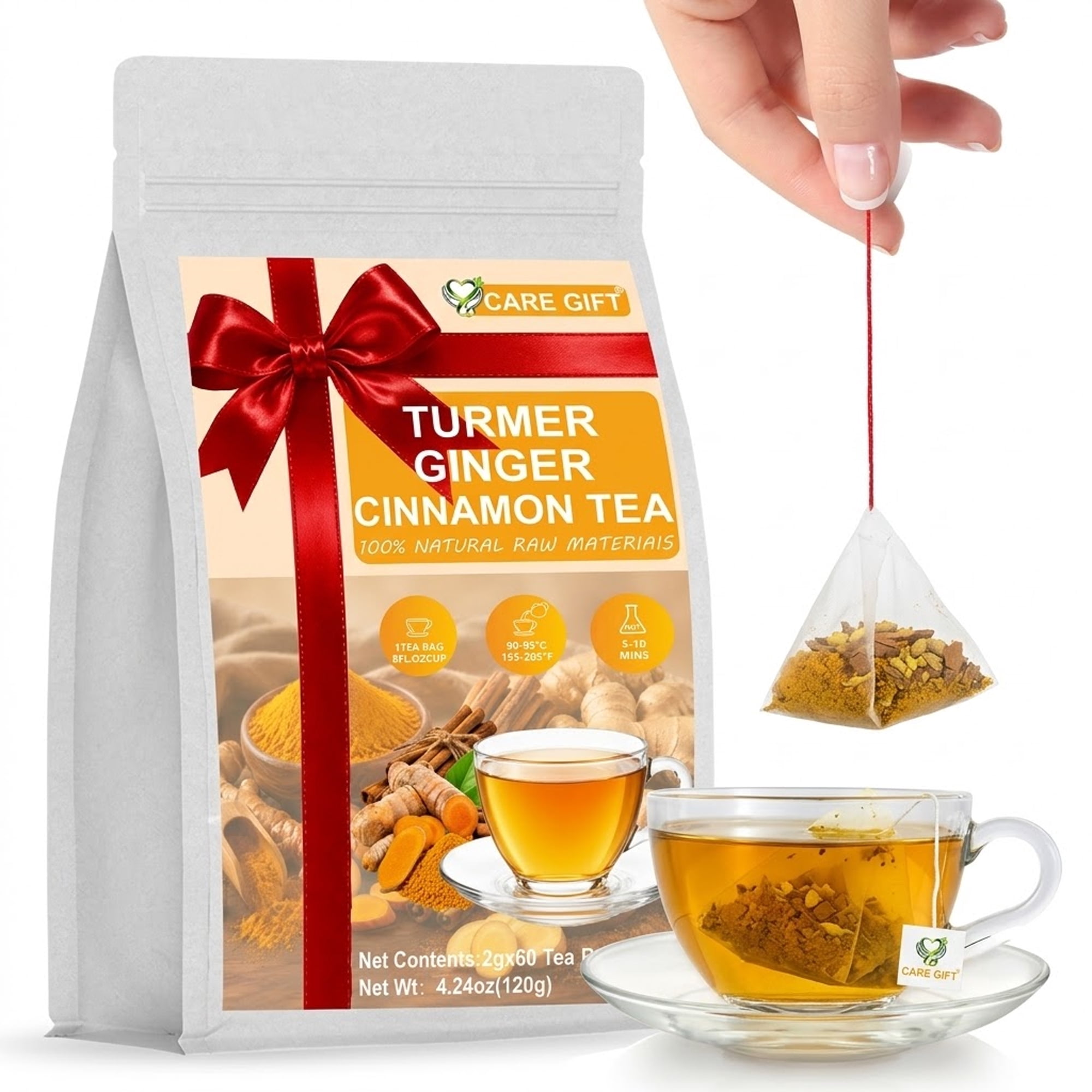 GN+Vida Chupa Panza, Tea Based Ginger Root, Pineapple, Flaxseed