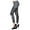 Flecked Distressing Detail/Black, variant on Women's Elastic Waistband Jeggings, Faux Cuff Ankle Detail/Black, One Size