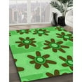 thumbnail image 3 of Ahgly Company Machine Washable Indoor Round Transitional Seaweed Green Area Rugs, 6' Round, 3 of 7