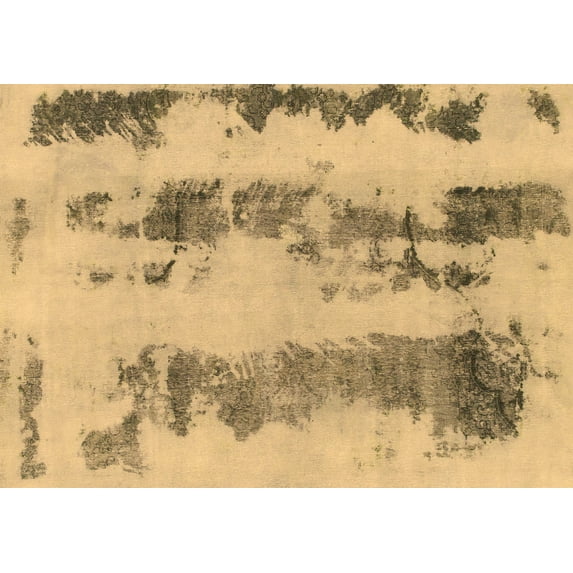 Ahgly Company Indoor Rectangle Abstract Brown Modern Area Rugs, 6' x 9'