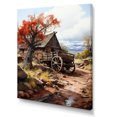 thumbnail image 2 of Designart "Rustic Red Carriage Cart In The United States I" Old American Cart Canvas Art Print, 2 of 7