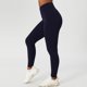 thumbnail image 3 of Leggings de entrenamiento para mujer, levantamiento de glúteos, control de barriga, cintura alta, ajuste delgado, pantalones de yoga elásticos de secado rápido, azul marino S, 3 of 6
