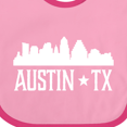 thumbnail image 4 of Inktastic Austin Texas Skyline Silhouette TX City Boys or Girls Baby Bib, 4 of 4