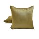 thumbnail image 2 of Funda de cojín decorativa HomeCentric lisa en dorado antiguo (paquete de 2), 45 x 45 cm (18 x 18 pulgadas), funda de cojín de seda artística lisa y lisa para sofá, estilo moderno - Lujo en dorado, 2 of 5