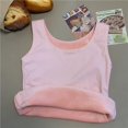 thumbnail image 1 of FINETOO-Chaleco acolchado de terciopelo para mujer, ropa interior térmica delgada de Color sólido, camisola que mantiene el calor, Tops moldeadores, 1 of 4