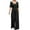 Black, variant on IROINNID Short Sleeve Jumpsuit For Women Full-Length Leisure Summer Casual Wide Leg Pants Jumpsuit
