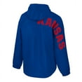 thumbnail image 3 of Men's Colosseum  Royal Kansas Jayhawks Reloaded Anorak Half-Zip Jacket, 3 of 3