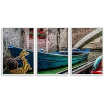 IDEA4WALL 3 Piece Framed Canvas Wall Art for Living Room, Bedroom Italy City Landscape Canvas Prints for Modern Home Decoration Ready to Hang