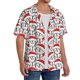 thumbnail image 2 of Fotbe Cute Christmas Hat Penguin Camisa Estampada de Manga Corta para Hombre, Casual de Verano, Estilo Playero, Sin Arrugas-3X-Large, 2 of 5