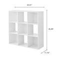 Mainstays 9Cube Storage Organizer, White