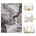 thumbnail image 6 of SIXHOME 2'x6'Runner Rug for Hallway Ultra Soft Abstract Kitchen rugs Washable Non Slip Rubber Backing Rug Modern Marble Swirl Indoor Floor Accent Mat Runner for Bedroom Entryway Black and Gold, 6 of 6
