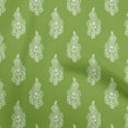 thumbnail image 1 of oneOone Rayon Green Fabric Block Sewing Craft Projects Fabric Prints By Yard 56 Inch Wide-JO, 1 of 5
