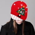 thumbnail image 5 of JZROCKER Funny Pattern Hat Lovely Unisex Holiday Hat Plush Winter Warm Hat Snowmen Hat, 5 of 21