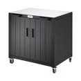 thumbnail image 1 of FEASTO Table de Grillade, Chariot de Bar Extérieur avec Armoire de Rangement, Îlot de Cuisine Extérieur Modulaire, Station de Grillade Extérieure avec Dessus en Acier Inoxydable 304, Table de Four à Pizza pour Pelouse et Jardin, L35.4 x L2, 1 of 5
