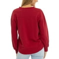 thumbnail image 2 of Women's  Cardinal Arkansas Razorbacks Yvette Pullover Sweatshirt, 2 of 2