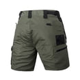 thumbnail image 5 of WULMLEO Men's Hiking Cargo Shorts 10" with Pockets Quick Dry Casual Stretch Bottoms Golf Workout Outdoor Summer Shorts Green 2XL, 5 of 8