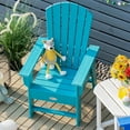 thumbnail image 3 of Costway Patio Kids' Adirondack Chair Seat Weather Resistant for Ages 3-8  Turquoise, 3 of 7