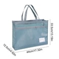 thumbnail image 3 of Bolso de malla con cordón y cremallera – Bolsa organizadora de malla de nailon, diseño transparente, gran capacidad para almacenamiento de material de arte, libros, viajes, uso diario, 3 of 6