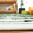 thumbnail image 4 of SAFAVIEH Montauk Rowena Striped Runner Rug, Green/Ivory, 2'3" x 9', 4 of 8
