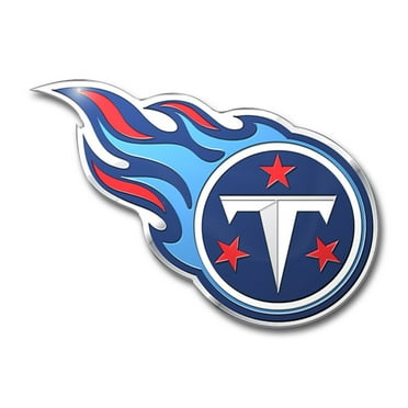 Tennessee Football Titans Full Color Aluminum Decal Emblem - For use on Cars, Laptops or other Hard Surfaces